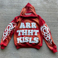 Custom Cotton Stringless Oversized Heavy Fleece Thick Embroidery Patches Streetwear Hoodies For Men