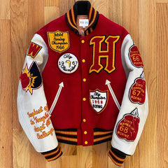 OEM Manufacture Mens High Quality Thick Bomber Jackets Custom Embroidery Patch Varsity Jacket