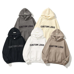 Custom Wholesale Hoodie Retro streetwear cotton unisex plain oversize heavyweight no string Hoodie