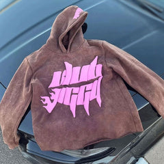 Custom Logo Streetwear vintage acid wash High Quality Heavyweight oversized 100% cotton French Terry Puff Print Hoodies