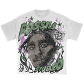 custom heavyweight cotton silk screen print dtg print vintage men shirt men Tshirts 260 gsm 100% cotton graphic tee