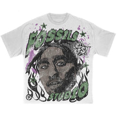 custom heavyweight cotton silk screen print dtg print vintage men shirt men Tshirts 260 gsm 100% cotton graphic tee