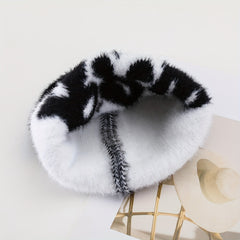 Winter Men's Plush Letter Knitted Hat, Y2K Knit Beanie Hat