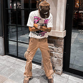 heavyweight 260 gsm 100% cotton graphic silk screen print t shirt men tees