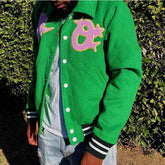 factory manufacture heavyweight casual towel embroidery thick men's winter jackets wholesale custom varsity jacket