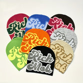 Custom Y2K Custom Your Own Logo Mohair Beanies custom adult 100% Acrylic Knit Jacquard beanie hats