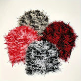 Hip Hop Tassel Y2K Beanie Trendy Mixed Color Elastic Knit Hats Lightweight Casual Skull Cap Unisex Windproof Beanies For Women