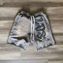 High Quality Screen Puff Print Vintage Cotton Custom Manufacturer French Terry Sweat Men Acid Wash Shorts