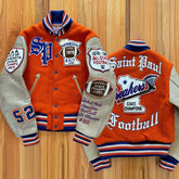 Wholesale blank crop wool varsity letterman jacket men's custom baseball jacket bomber jackets men custom embroidery