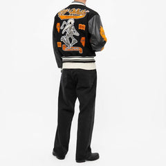 Custom patch chenille embroidery virgin wool baseball letterman varsity jacket for men