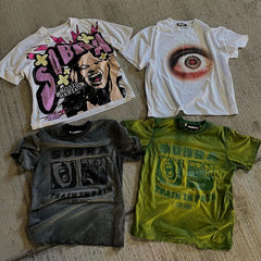 OEM ODM Acid Washed T-shirts Men Vintage Tee Wash Graphic Tshirts With Custom Printing Oversize Mens Distressed T Shirt