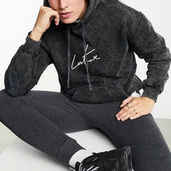 Mens Custom High Quality Oversized Thick Longsleeve Relaxed Fit Fleece Vintage Style Stone Acid Washed Out Pullover Sweatshirts