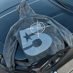 Custom Logo Streetwear vintage acid wash High Quality Heavyweight oversized 100% cotton French Terry Puff Print Hoodies