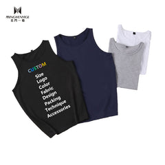 Gymwear Fitness Muscle Sport Apparel Black T Shirts Sando Baniyan Debardeur Homme Workout Tanktops Undershirt Men's Tank Tops