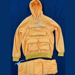 Soft sweat suits men outdoor sportswear tracksuit custom logo cargo tracksuits