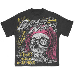 custom heavyweight graphic silk screen print t shirt men tees 260 gsm 100% cotton DTG printing tshirts