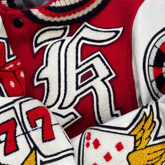 OEM Manufacture Mens High Quality Thick Bomber Jackets Custom Embroidery Patch Varsity Jacket