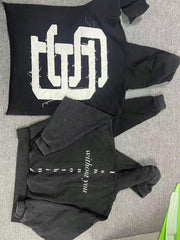 Custom High Quality Printing Tracksuit 100% Cotton French Terry acid wash Hoodie Sweatpants and Hoodie Jogger Set