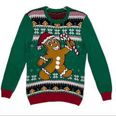 Custom 2022 Holiday Christmas Pullover Sweater Winter Men Knitted Polyester Acrylic Ugly Christmas Sweater Customized
