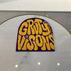 Custom Graphic Design Printed Jacquard Woven Knitted Streetwear Skull Caps Skully Hat Y2K Reversible Beanie