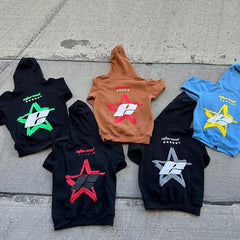 OEM Custom Fleece Cotton Heavyweight Puffy Letter Men Full Face Up Hoodies Oversized 3D Puff Print Men Full Face Zip Up Hoodies