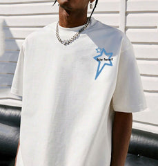 high quality custom logo tshirt 3d puff print oversized t shirt custom print graphic for men drop shoulder oversized tshirt