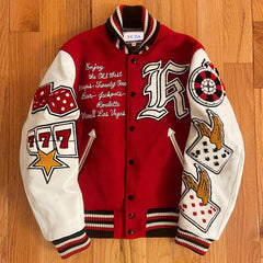 OEM Manufacture Mens High Quality Thick Bomber Jackets Custom Embroidery Patch Varsity Jacket