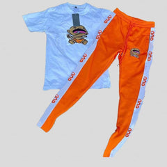 New Arrival Fall Custom Logo Two Piece Training Wear Jogger Sets Sweat Suits Short Sleeve Men Tracksuit