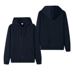 High Quality Fleece Heavyweight Oversized Hoodies Sweatshirts Men Design Custom Black Blank Zip Up Zipper Hoodie