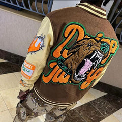 Streetwear Manufacturer Wholesale Custom Letterman Plus Size Varsity Jacket Man Winter Vintage School College Men'S Jackets Coat