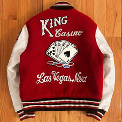 OEM Manufacture Mens High Quality Thick Bomber Jackets Custom Embroidery Patch Varsity Jacket