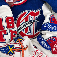 Oem Custom Mens Chenille Embroidery Patch Jackets Vintage Letterman Varsity Jackets