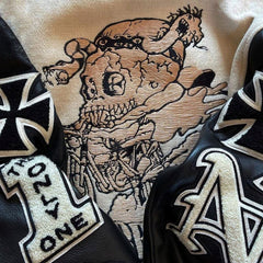 Embroidery Jacket Men Plus Size Custom Letterman Leather Jacket Streetwear Square Collar Coat Bomber Men's Varsity Jackets