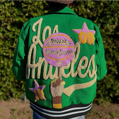 factory manufacture heavyweight casual towel embroidery thick men's winter jackets wholesale custom varsity jacket