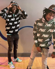 Allover Print Custom Y2K Full Zip Up Foam 3D Logo For Men Oversized Fullzip Full Face ZipUp With all over Puff Print Hoodie