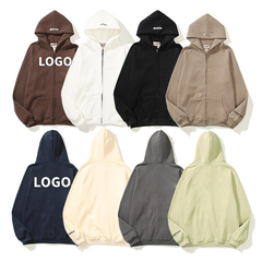 Custom Wholesale Hoodie Retro streetwear cotton unisex plain oversize heavyweight no string Hoodie