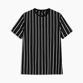 Cool Striped Design Quality Slim Fit Plain Blanks Polyester Color Full Sublimation Camisetas 3d Printed T Shirt For Men