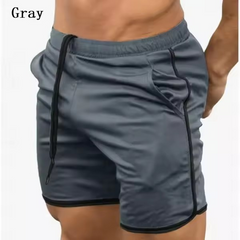 Men Running Shorts Bodybuilding Muscle Training Sportswear Exercise Gym Shorts