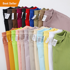 High Quality Heavyweight T-shirt,Logo Blank Oversized Printing Plain Men's 100 Cotton Tee Custom T Shirts