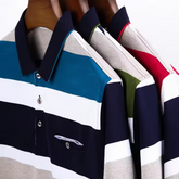 High Quality Cotton 2022 Customized New Design Striped Wholesale In China Men's Man Short Sleeve Polo T-shirt T Shirt Golf Shirt