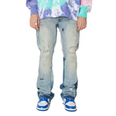 USA Aymir Style High Quality Stylish Wholesale 2020 Designer Blue Male Streetwear Jen Ripped Laser Men's Denim Pant Custom Jeans