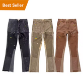 Denim Custom Men's Stacked Jeans Flare Jeans Men Raw Denim