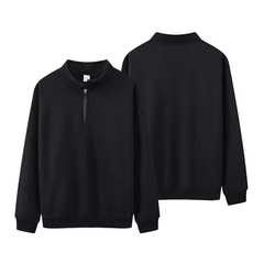 14 Zip Neck Sweatshirt Men Joggers Custom Embroidery Gym Clothing Men Pullover Heavyweight Sweatshirts