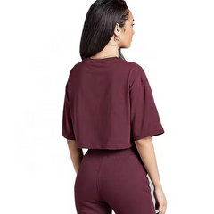 Remeras De Algodon Peruano Mujer Dama Femenino Lisas Personalizadas Roja Premium