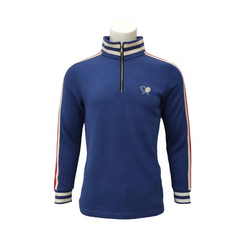 Custom Design Newest Sports Tennis Badminton Style Quarter 14 Zip Pullover Zipper Women Mens Polo Neck Wholesale Sweatshirt