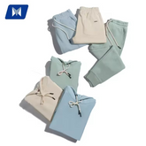 Custom Print Unbranded Colorful Blue New Pink Black White Men's Clothing Pocket Two 2 Pieces Men Sweatsuit Set Tracksuit