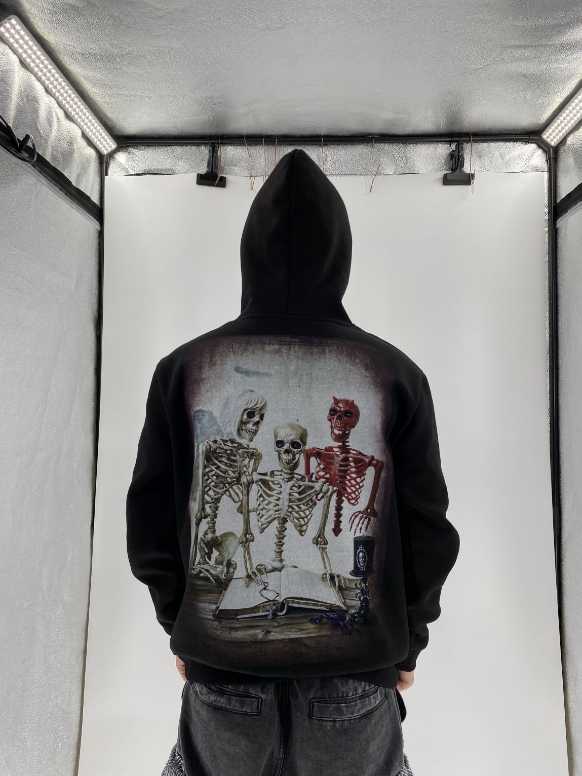 OEM apparel wholesale custom digital print and embroidery washed distressed oversized hoodie