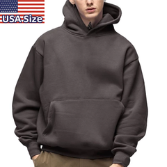 High Quality 100% Heavy Cotton Customize Oversized Thick Drop Shoulder Hoddies Men's Unisex Hoodies- Pullover Hoodie Sweatshirt