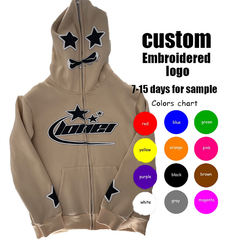 Custom men hooded sweatshirt high quality heavy french terry cotton pullover 3d foam screen puff printing unisex hoodie