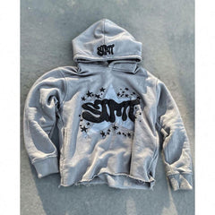 Custom Logo Men Pullover Hoodie 500GSM Cotton French Terry No String hoodie Oversized Puff Print Hoodies OEM 2024